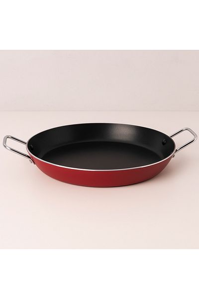 mastergold 38cm Non-Stick Paella Pan with Double Handles | Nonstick Frying Pan for Fish, Meat & Vegetables