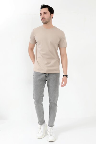 JB John Borners Blugi skinny pentru bărbați, gri, spălat cu zăpadă, cu închid...