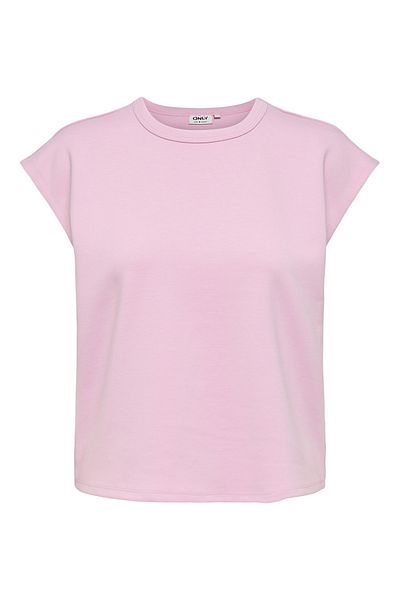 ONLY Γυναικείο αμάνικο μπλουζάκι Onllucia Crew Neck 15346670 Ροζ