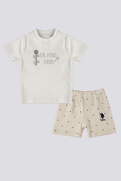 U.S. Polo Assn. SS24-US POLO BABY-Set 2 bucăți pentru fetiță-USB1955