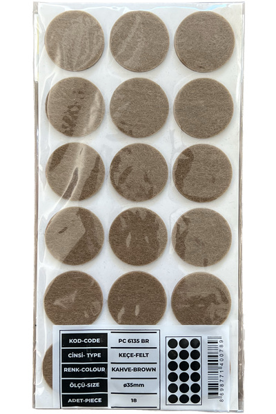 HOMDEP Mobilya Masa Sandalye Koltuk Ayağı Kaydırmaz Ses Önleyici Keçe Yapışka...