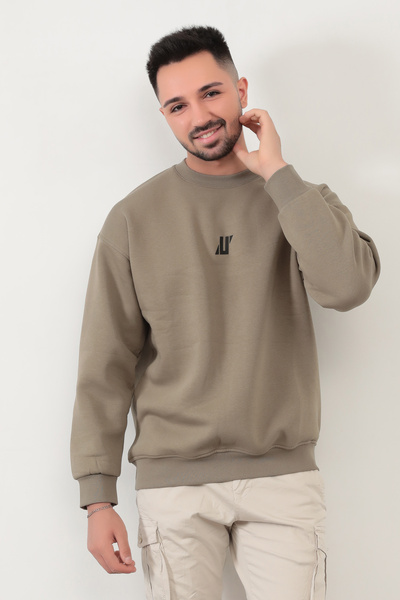 JB John Borners JB 5255 Ανδρικό U Printed 3-Strand Hooded Sweat