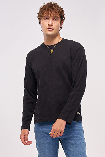 JB John Borners Мъжки суитшърт с кръгло деколте John Borners с стикер Needle