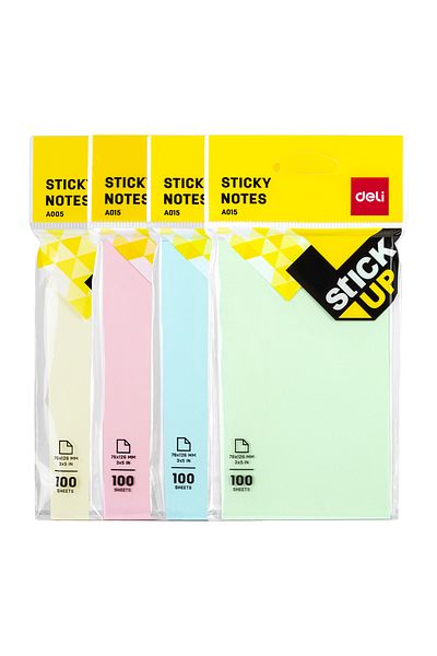 Deli Sticky Notes YELLOW EA00552