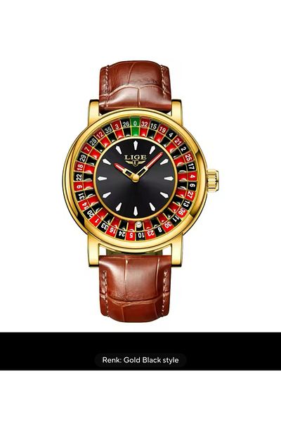OLEVS Rulet Li%Ge Model Men's Wristwatch Rulet Watch
