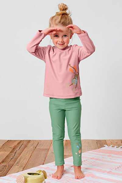 Tchibo تي شيرت مطبوع عليه رسومات للبنات الصغار، وردي