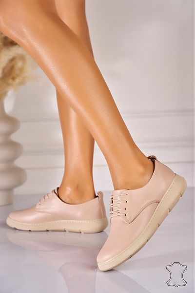 Joana Women's Loafers Natural Leather Nude Kailey
