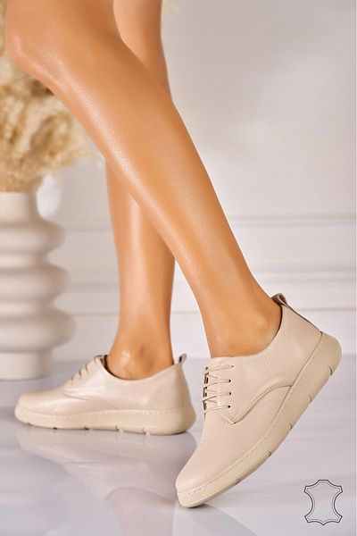 Joana Women's Loafers Natural Leather Beige Kailey