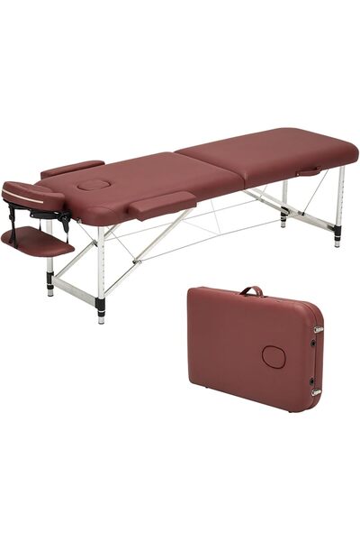 LA PERLA TECH Professional Aluminum 2 Folding Adjustable Massage Table-Flexib...