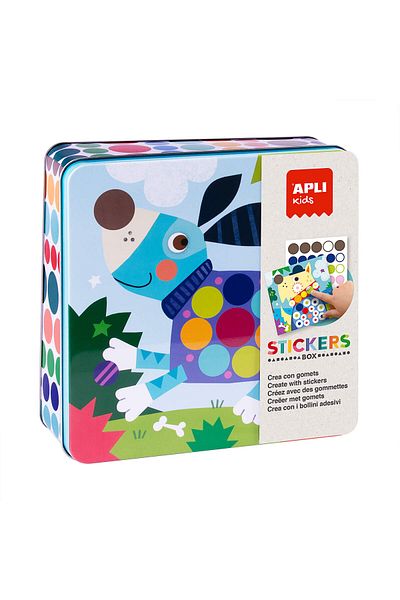 Apli Kids Educational game Metal box with stickers Apli, Cats, +3 years