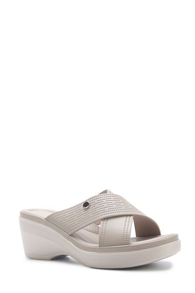 Polaris 167000.Z5Fx Beige Women's Slippers