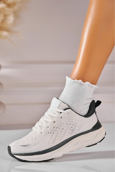 Joana Women's Sneakers Textile White Yomna2