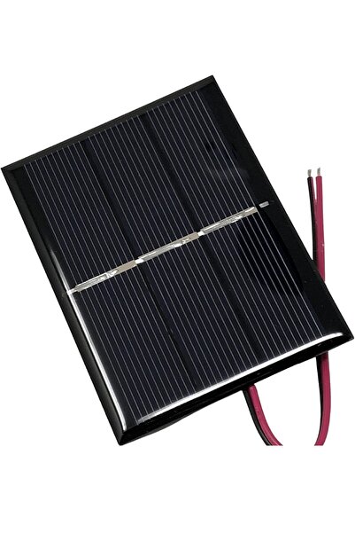 SaygılıOfis Güneş Paneli Solar Panel 3,5v 1w 200 Mah Arduino Güneş Enerjisi B...