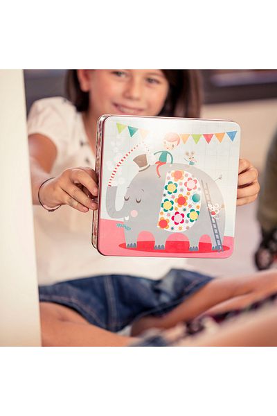 Apli Kids Educational game Metal box with stickers Apli, Elephants, +3 years