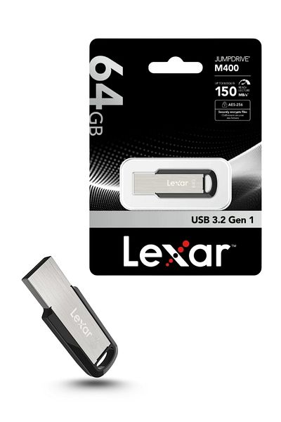 Lexar M400 Metal 64Gb USB 3.2 130Mb/S USB Flash Memory