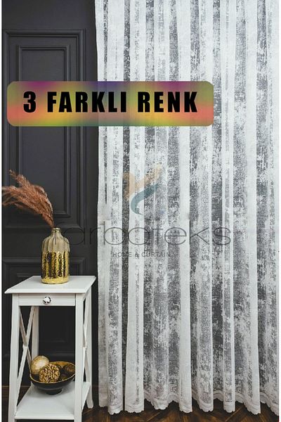 farbateks Cloud Tulle Exculusive Micro Knit 2K White Tulle Curtain