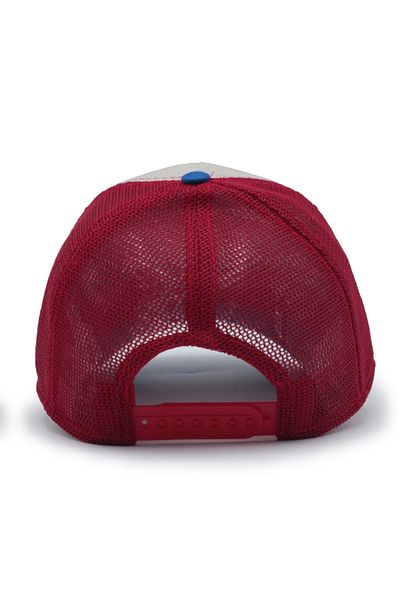 Trucker Mickey Hand Model Interchangeable Crest Mesh Hat Blue Gray Red