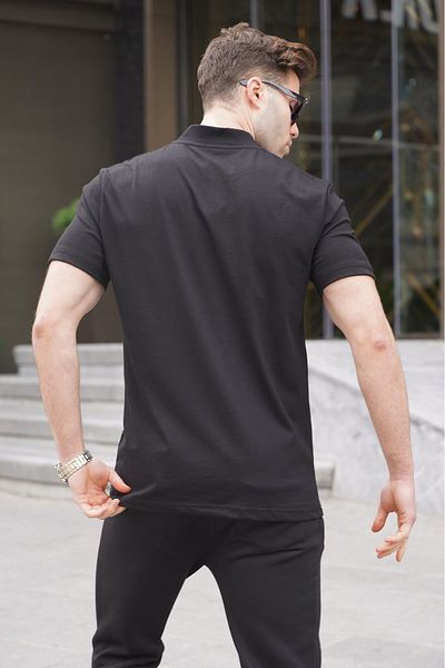Madmext Ανδρικό T-Shirt Black Crew Neck 6067