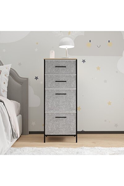 eportatif Çocuk 4 Çekmeceli Komodin Sehpa