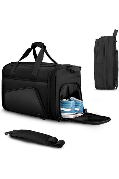 Mark Ryden MR 1556 Gym Foldable Bag ,Shoes Compartment,Tear Resistant Duffel Bag for Sporting, Traveling, Daily