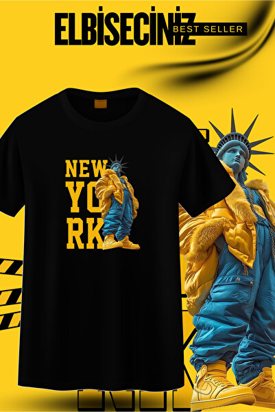 VİZYON İKRA ΝΕΑ ΥΟΡΚΗ Μπλουζάκι/Φούτερ με προεκτυπωμένο σχέδιο, unisex