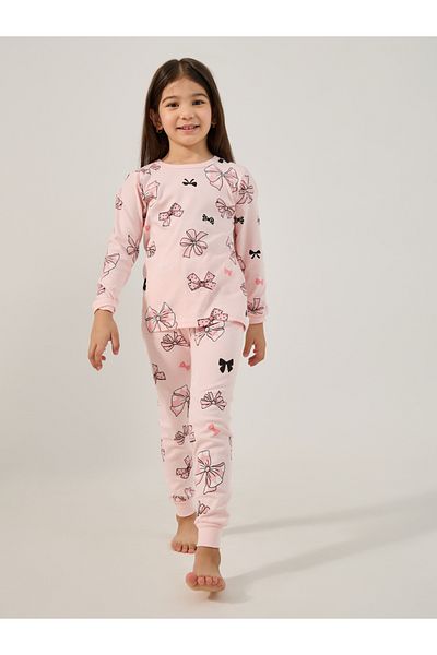 Styli All-Over Print Round Neck T-Shirt and Pyjama Set