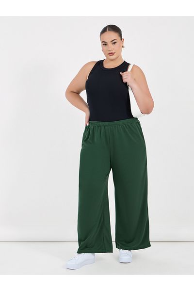 Styli Plus Size Wide Leg Joggers