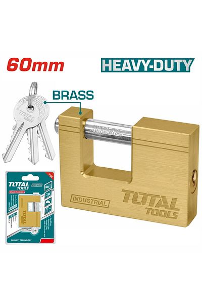 TOTAL قفل نحاسي بلوك 60 مم - TLK32603