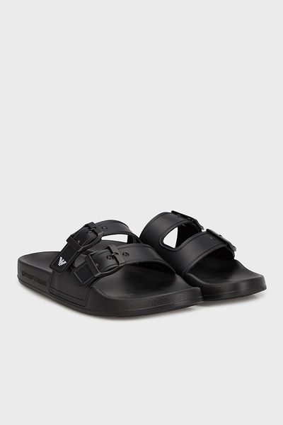 Emporio Armani Double Banded Logo Slippers Unisex Slippers Xvps13 Xr275 K485
