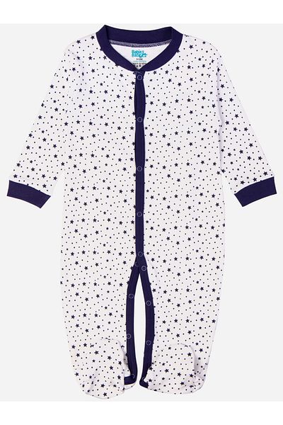 Babies Basic By Styli Printed Cotton Long Sleeves Sleepsuit