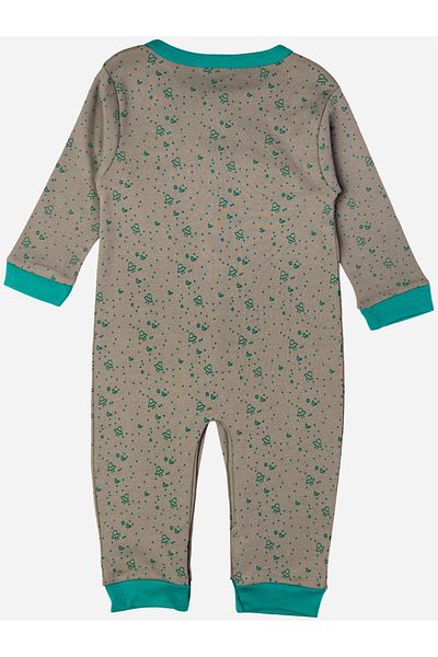 Babies Basic By Styli Printed Cotton Long Sleeves Sleepsuit