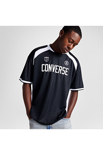 Converse Soccer Jersey Erkek Baskılı Siyah Forma