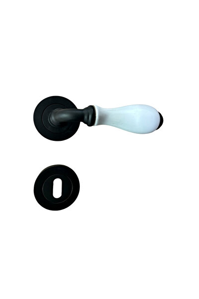 EYMEN YAPI Mâner de ușă din porțelan Dooraks Rozet Cameră neagră mat