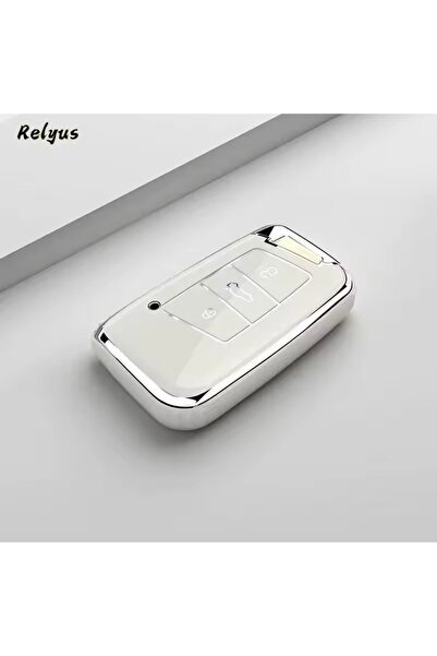 YıldızTuning Кутия за ключ за Volkswagen Passat B8.5, бяло-сребриста