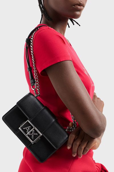 Armani Exchange Bag with Adjustable Chain Strap with Logo Bag Xw 000071   Af12039 Uc001