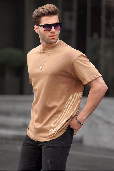 Madmext Ανδρικό T-Shirt με σχέδιο Cappuccino 6178