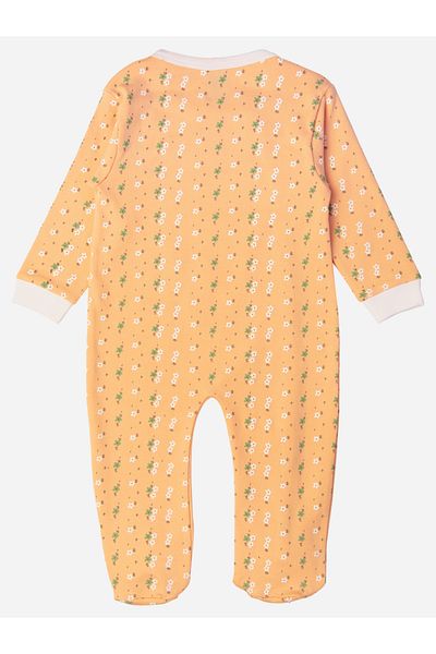 Babies Basic By Styli بدلة نوم قطنية مطبوعة بأكمام طويلة