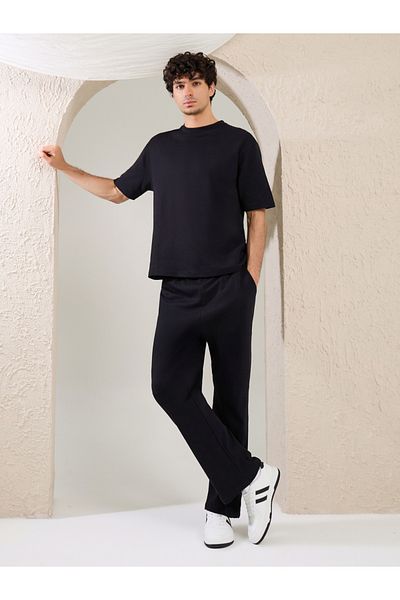 Styli Minimal Printed Oversized T-Shirt and Joggers Set