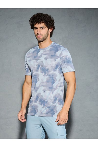 Technosport By Styli Men Camouflage Printed Round Neck Regular Fit T-Shirt