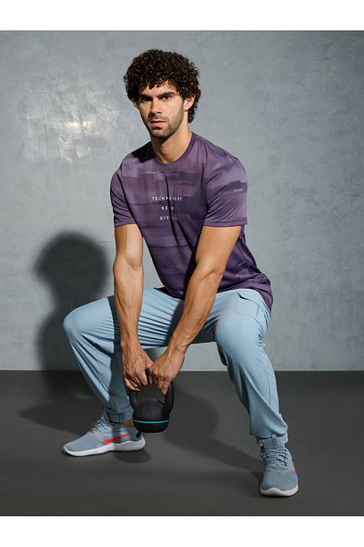 Technosport By Styli Men Camouflage Printed Round Neck Regular Fit T-Shirt