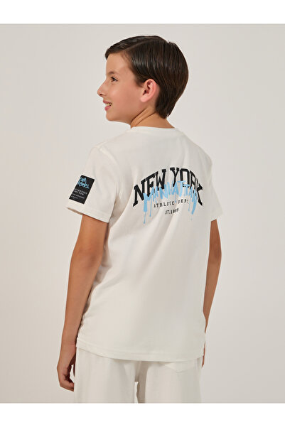 Styli Slogan Print Round Neck T-Shirt and Joggers Set