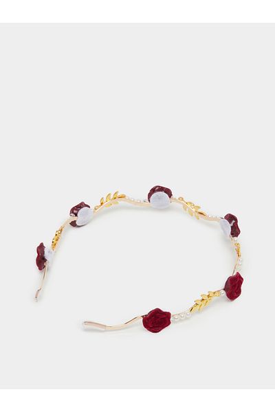 Styli Embellished Faux Pearl Headband