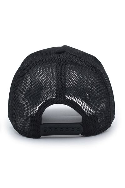 Trucker Kurt 2 Model Interchangeable Emblem Mesh Cap Black