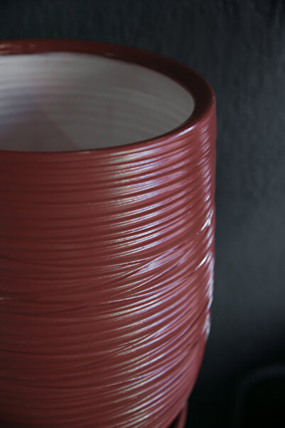 Home TOPRAK ÇİZGİLİ SERAMİK SAKSI