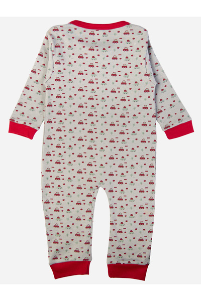 Babies Basic By Styli Printed Cotton Long Sleeves Sleepsuit