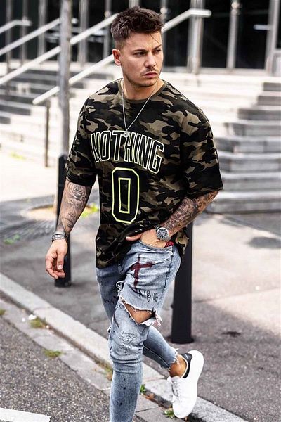Madmext T-Shirt Camouflage-2 s potiskem 4394