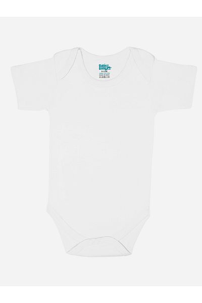 Babies Basic By Styli Pack of 6 - Solid Combed Cotton Short Sleeves Bodysuit