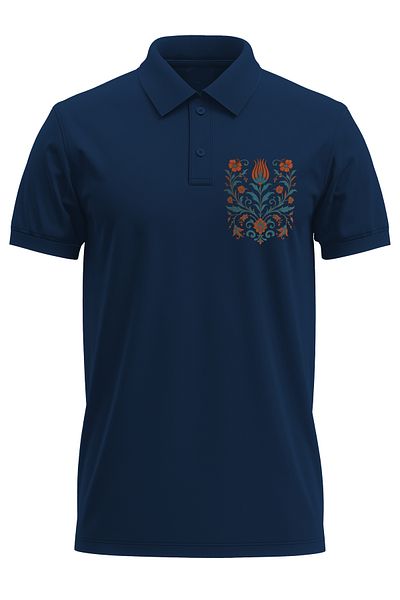 remonz Мъжка тениска с поло яка Slim Fit от памучен мек текстуриран дишащ плат с плочки