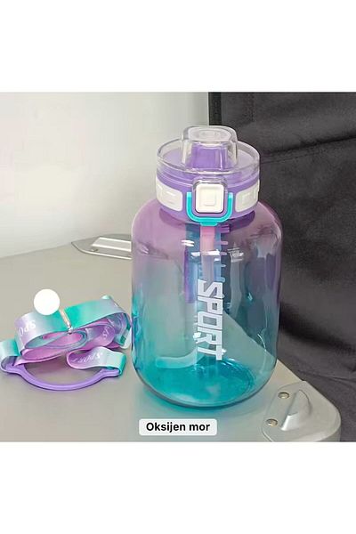 XTRIKE ME Water Bottle with Straw 1100 ml Bpa Free Water Bottle