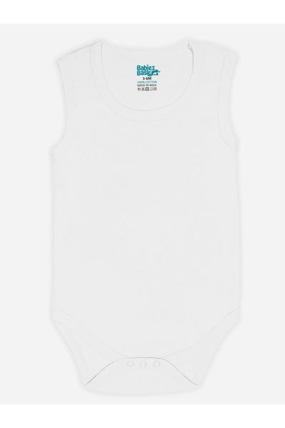 Babies Basic By Styli Pack of 6 - Solid Combed Cotton Sleeveless Bodysuit